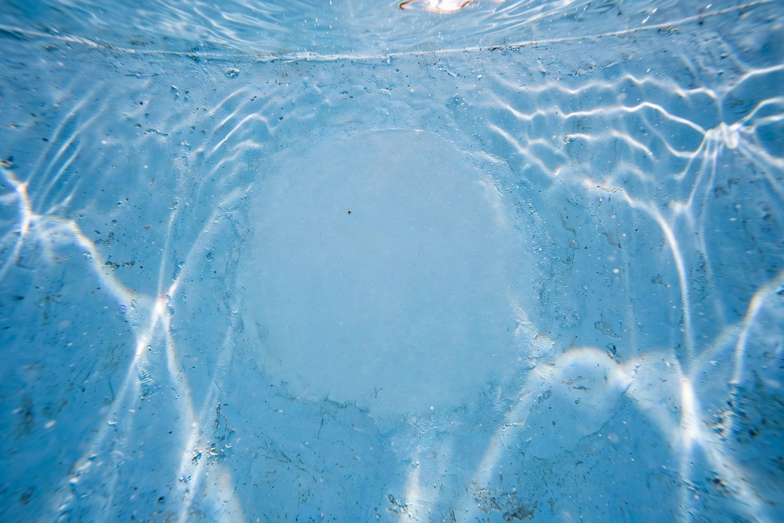 Patched pool plaster after repair in Cathedral City