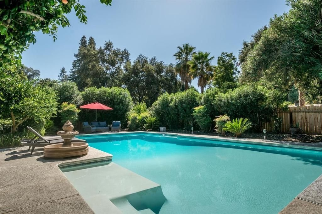 Backyard pool at a Cathedral City home checked before a home sale